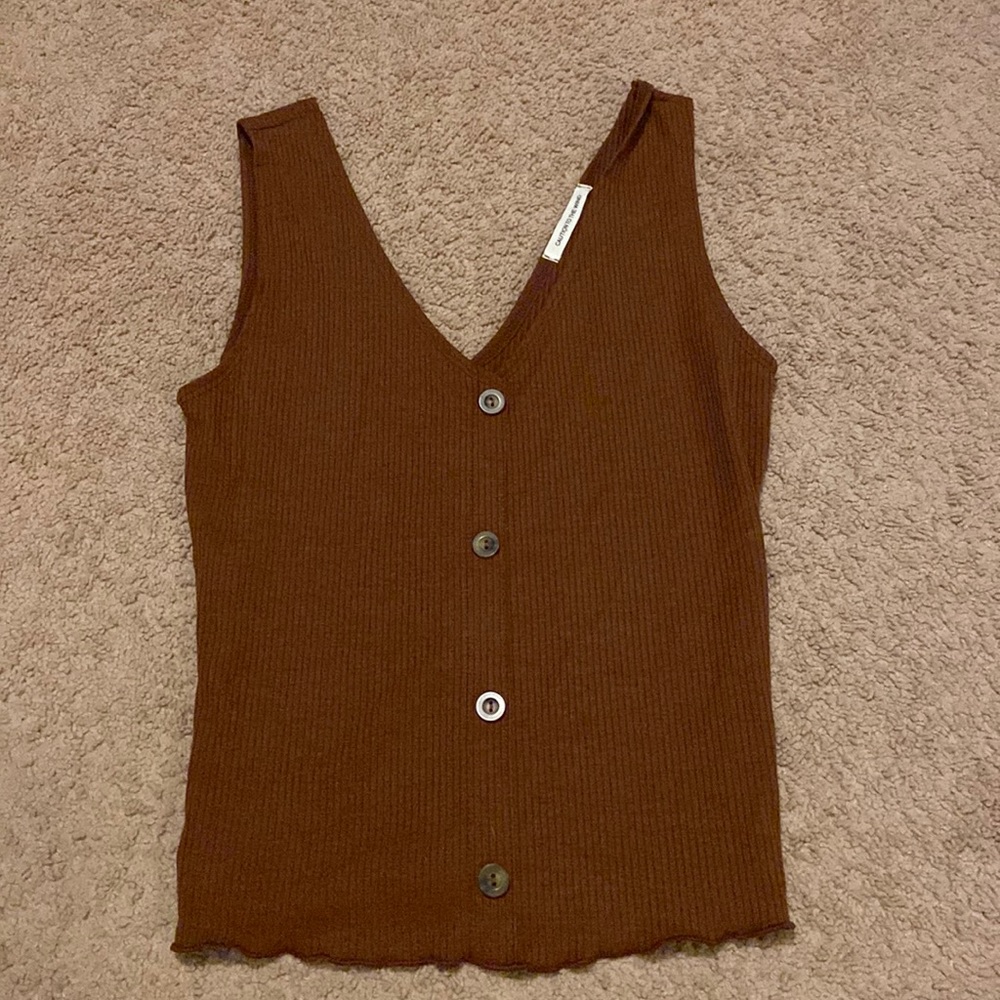 Brown tank top